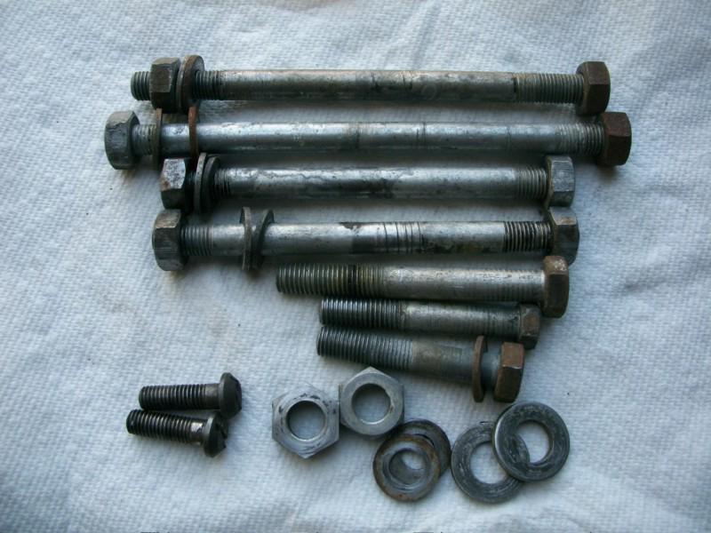 Triumph engine case bolts nuts & washers 650cc t120r 1967