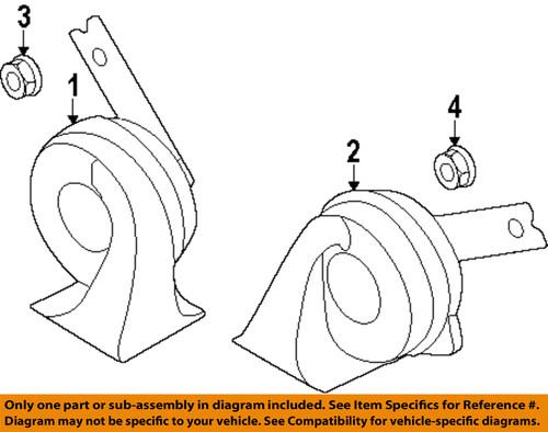 Kia oem 966102t100 horn-low note horn