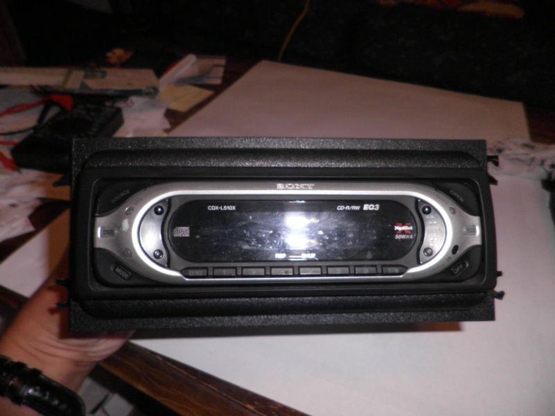 Aftermarket sony single disc cd player radio cdx-l510x eq3 with faceplate