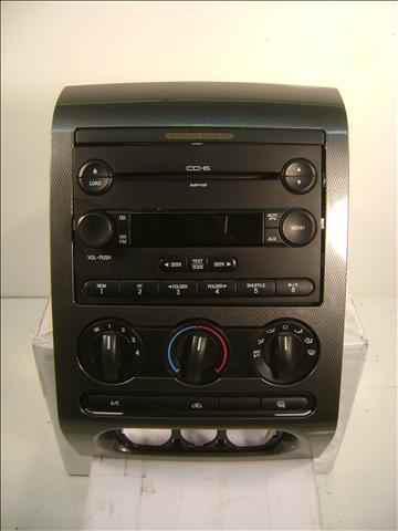 2007 ford f150 am fm 6 disc cd player radio w/ dash heater ac control & bezel oe