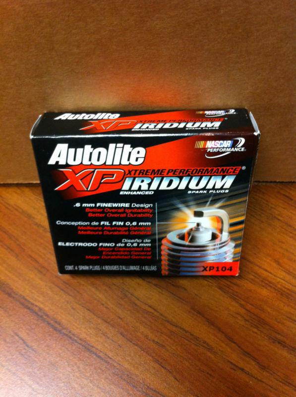 Set of 4 autolite xp xtreme performance iridium spark plugs xp104 xp 104