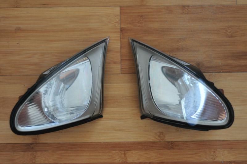  clear corner lights parking lamps pair 2003 bmw 330i -series 4 door