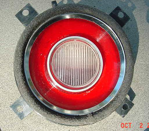 Mopar 72-73-74 plymouth barracuda cuda reverse taillight w/ trim ring back up lt