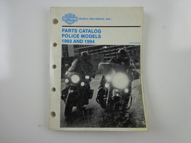 Harley davidson 1993/94 police models parts catalog 99545-94