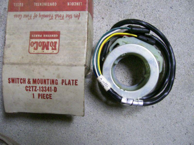 Nos 1961 62 ford truck turn signal cam switch & mounting plate & wiring