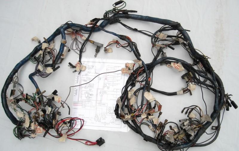 Mg mgb front wiring harness  with color diagram [1973]