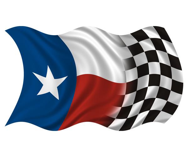 Texas state racing flag decal 5"x3" tx texan usa vinyl race car sticker (rh) zu1