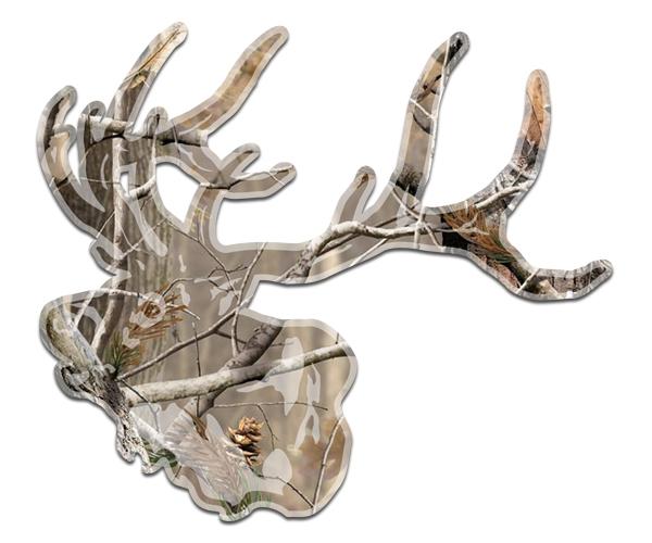 Elk decal 5"x4.3" camo buck caribou hunting hunter vinyl sticker (lh) zu1