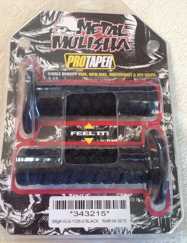 Pro taper metal mulisha black handlebar grips for bmx mountain bike atv