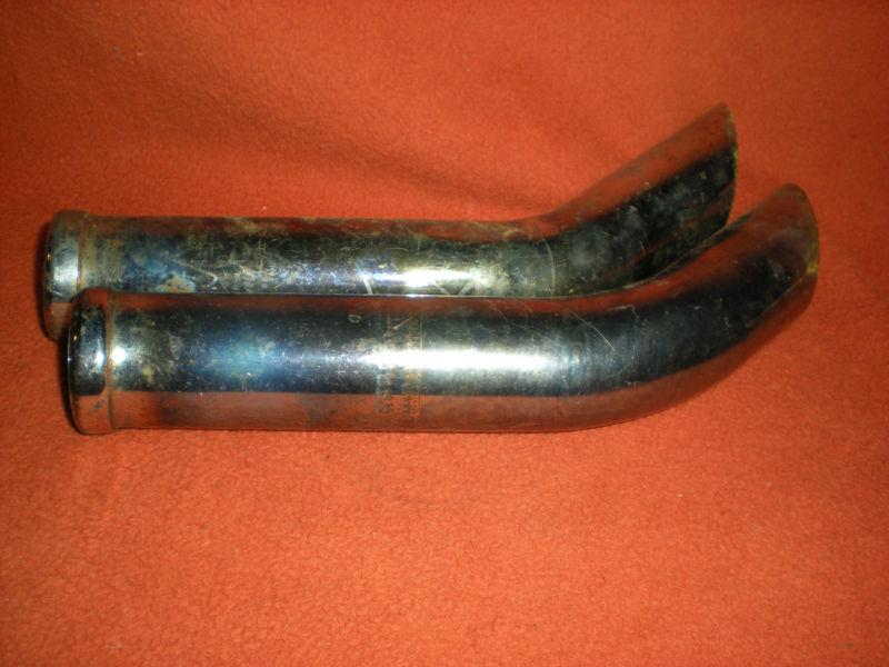 Harley davidson exhaust tips / shovelhead / panhead / evo / custom  used