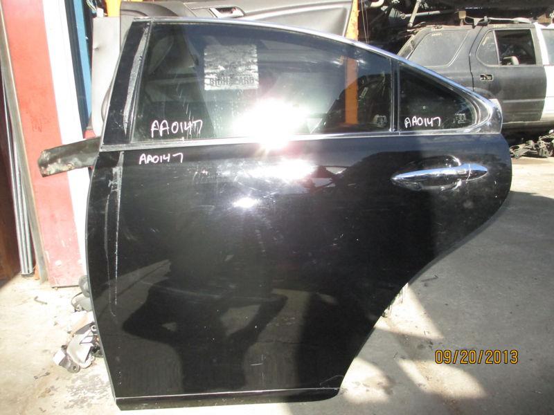 2007 08 09-12 lexus es350 left rear driver door oem black complete