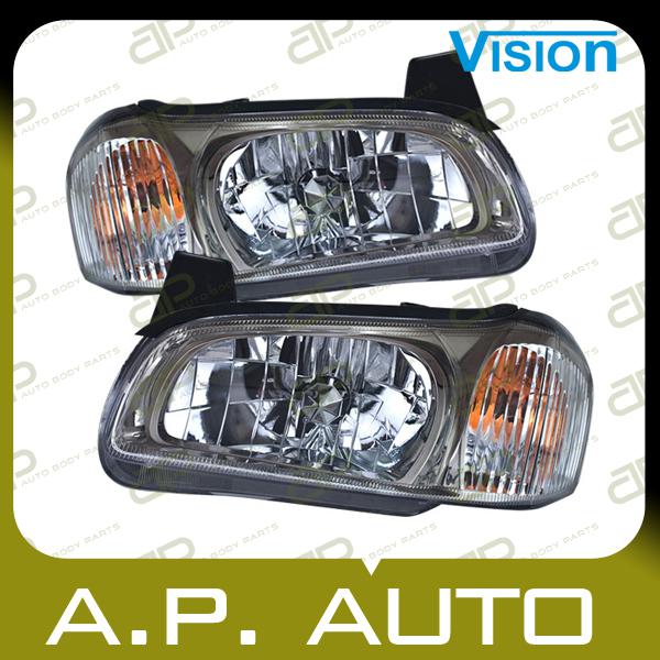 Pair head light lamp assembly 01-01 nissan maxima 20th anniversary edition lh+rh