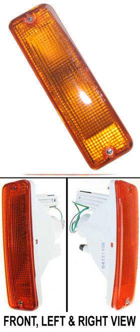 Amber lens new park light with bulbs left hand lh driver side ni2530102