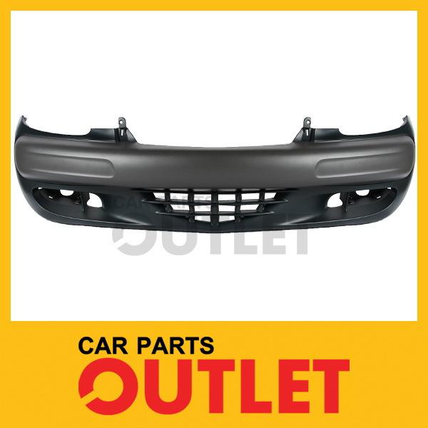 01-05 chrysler pt cruiser partial primered front bumper cover text impact strips