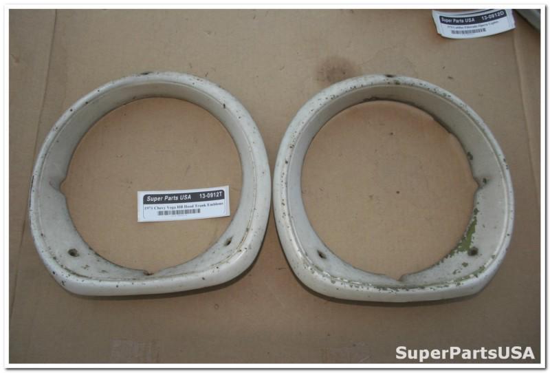 1971 chevrolet vega headlight bezels 13-0912t