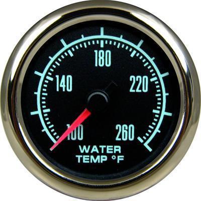 New vintage usa 1969 series electrical water temperature gauge 2 1/16" dia