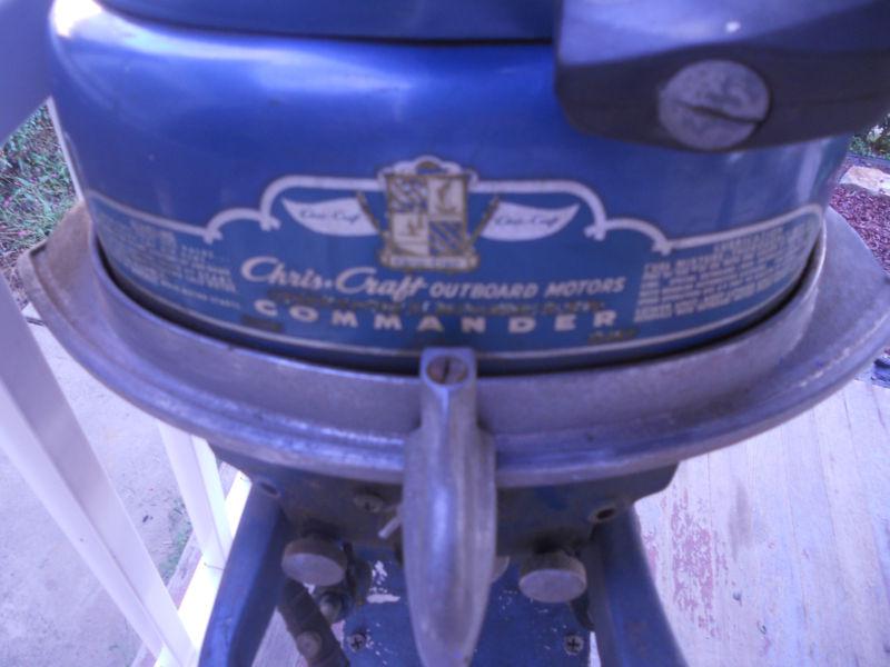 Vintage cris craft commander outboard motor