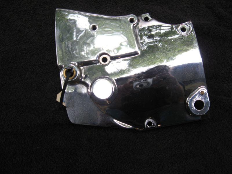 Chrome stock style sprocket cover - hd sportster xlch kick&electric 1979 only