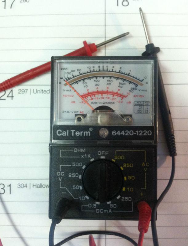 Calterm 66420 multimeter - 12 range analog 