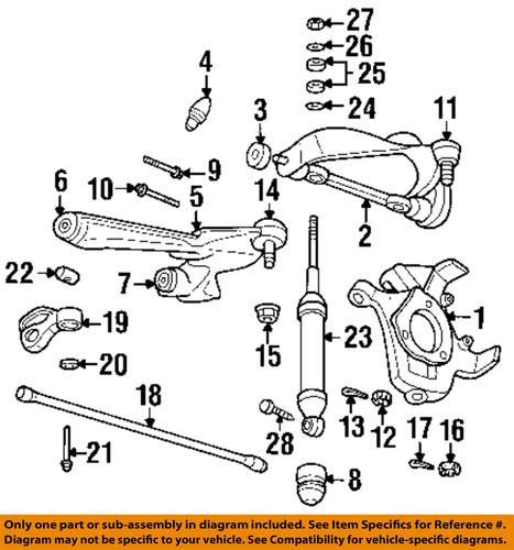 Mopar oem 6101971 front suspension-shock bolt