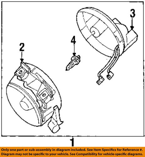 Volkswagen oem 1c0941700a fog light-fog lamp assembly