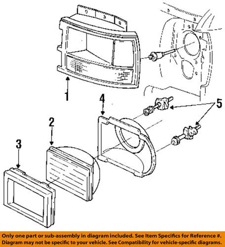 Dodge oem 55054711 headlamp-door