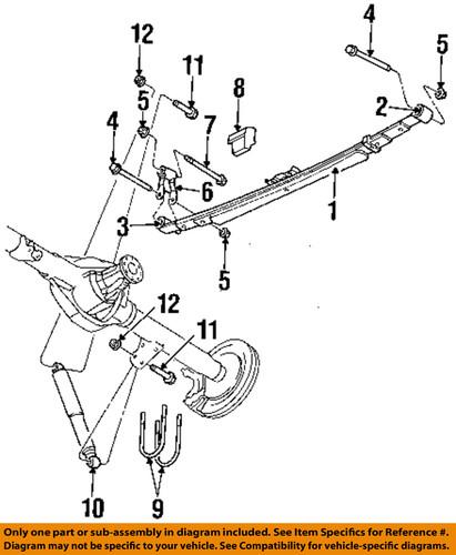 Dodge oem 52113553ac rear suspension-spring rear bushing