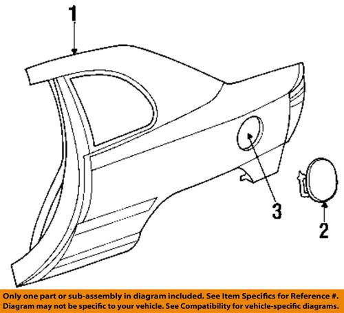 Mopar oem 5256943ab quarter panel-housing