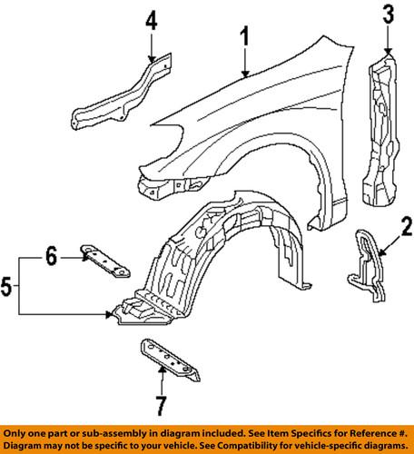 Toyota oem 5383402030 fender-fender support plate