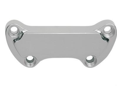 Drag specialties chrome scalloped handlebar top clamp harley softail dyna xl