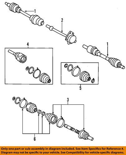 Mazda oem gg2725500r0l cv axle shaft/cv half-shaft