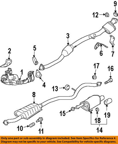 Subaru oem 44066aj000 exhaust system hanger/exhaust hanger/parts