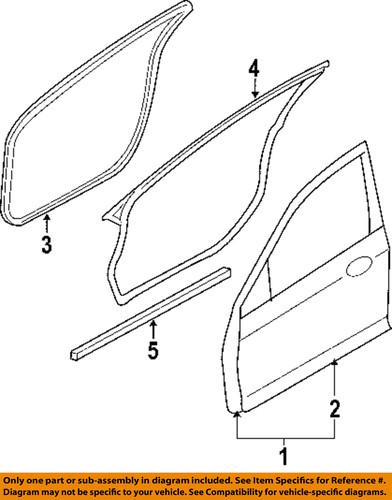 Ford oem 6e5z5420531aa front door-door weather strip