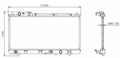 Denso 221-3506 radiator