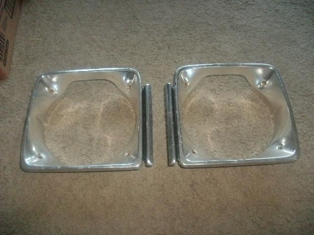 1978 1979  aspen r/t volare roadrunner headlight door bezels right and left