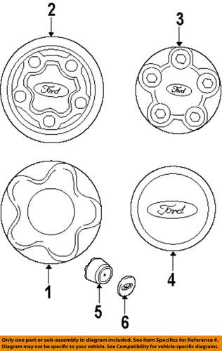 Ford oem 5l2z1130ba wheels-wheel cap