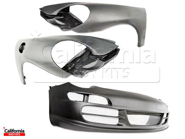 Cbk frp 997 conversion carerra kit 3pc porsche 911 (996) 99-04 ships from us