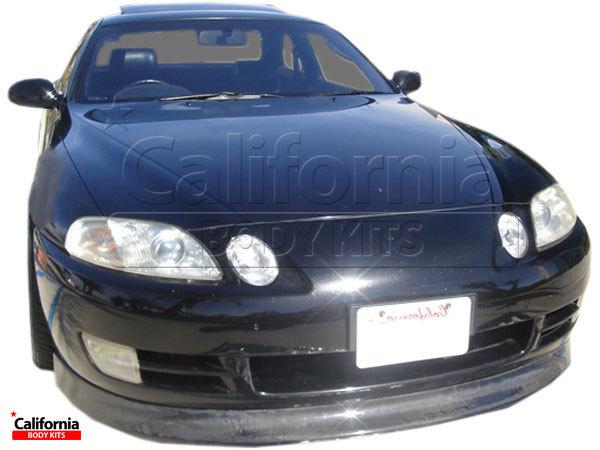 Cbk carbon fiber vert front lip lexus sc-series sc400 sc300 92-96 us based