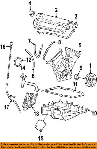 Ford oem yl8z6582ca engine valve cover-valve cover