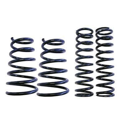 Steeda lowering springs front and rear black powdercoated ford mustang kit