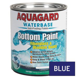 Brand new - aquagard waterbased anti-fouling bottom paint - 1qt - blue - 10003