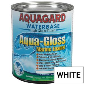 Brand new - aquagard aqua gloss waterbased enamel - 1qt - white - 80021