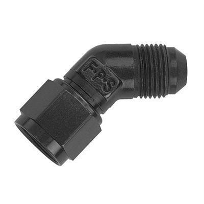 Fragola 498003-bl fitting coupler 45 deg female -6 an to male -6 an black ea