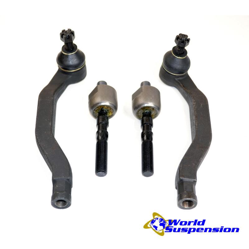 4 piece steering tie rod ends set for 1992-1996 honda prelude 1 year warranty!