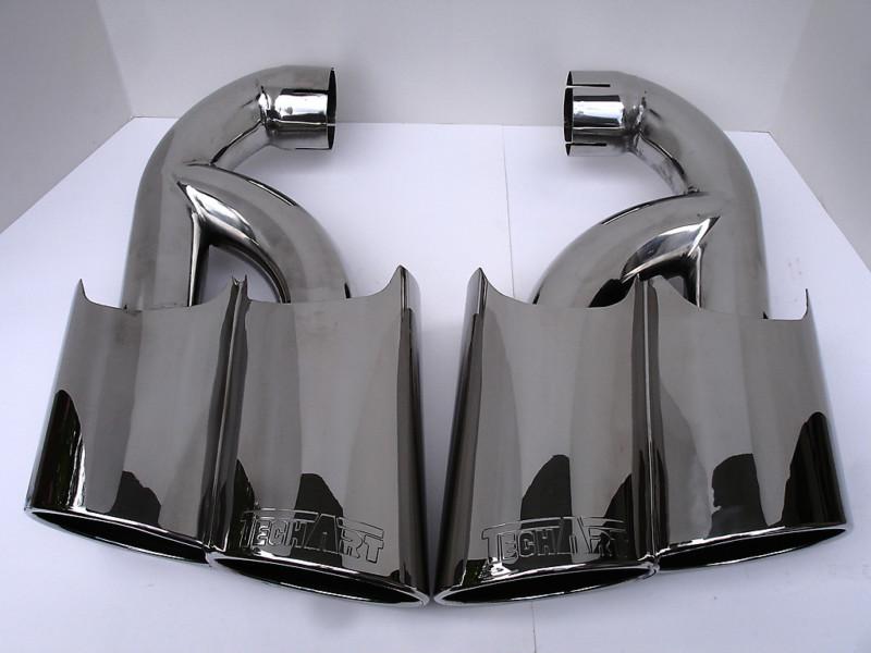 Porsche cayenne 955 02-06 techart style exhaust tips audi q7 vw touareg