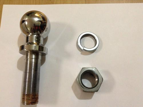 Trailer hitch ball 2" with 1" shank 