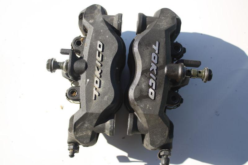 06-07 kawasaki zx-10 front brake calipers brakes pads 2006 2007 