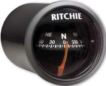 E.s.ritchie sport compass dash mount black x-21bb