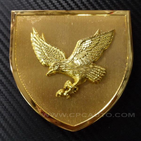 3d new car front grill grille fender hood metal emblem badge eagle gold