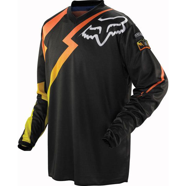 Black/orange xxl fox racing hc proverb jersey 2013 model